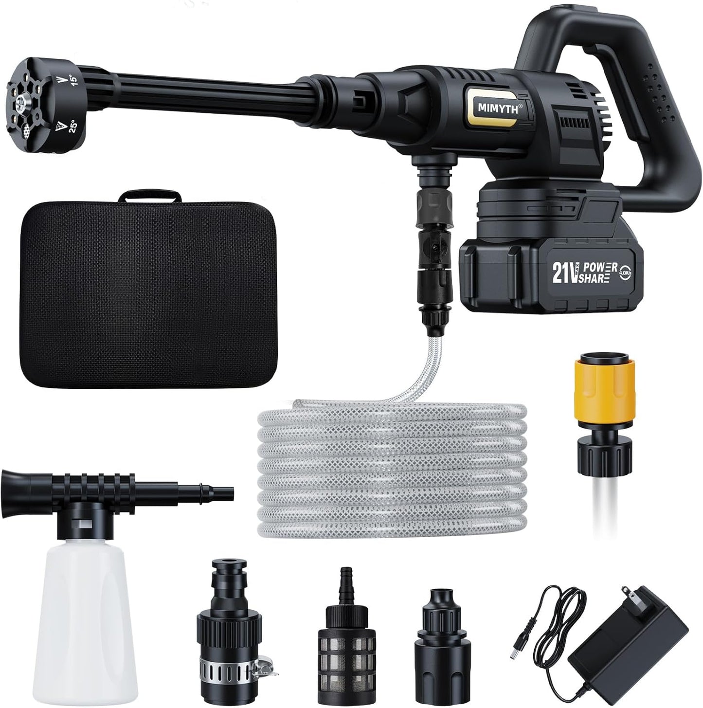 Cordless Pressure Washer with 1200 PSI and 6-in-1 Nozzle