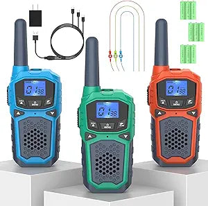 3 Walkie Talkies for Adults Long Range - WokTok Rechargeable Radios