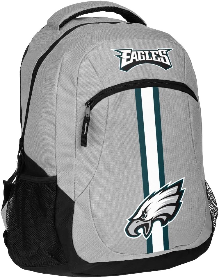 FOCO Philadelphia Eagles NFL Action Backpack for Fans and Students