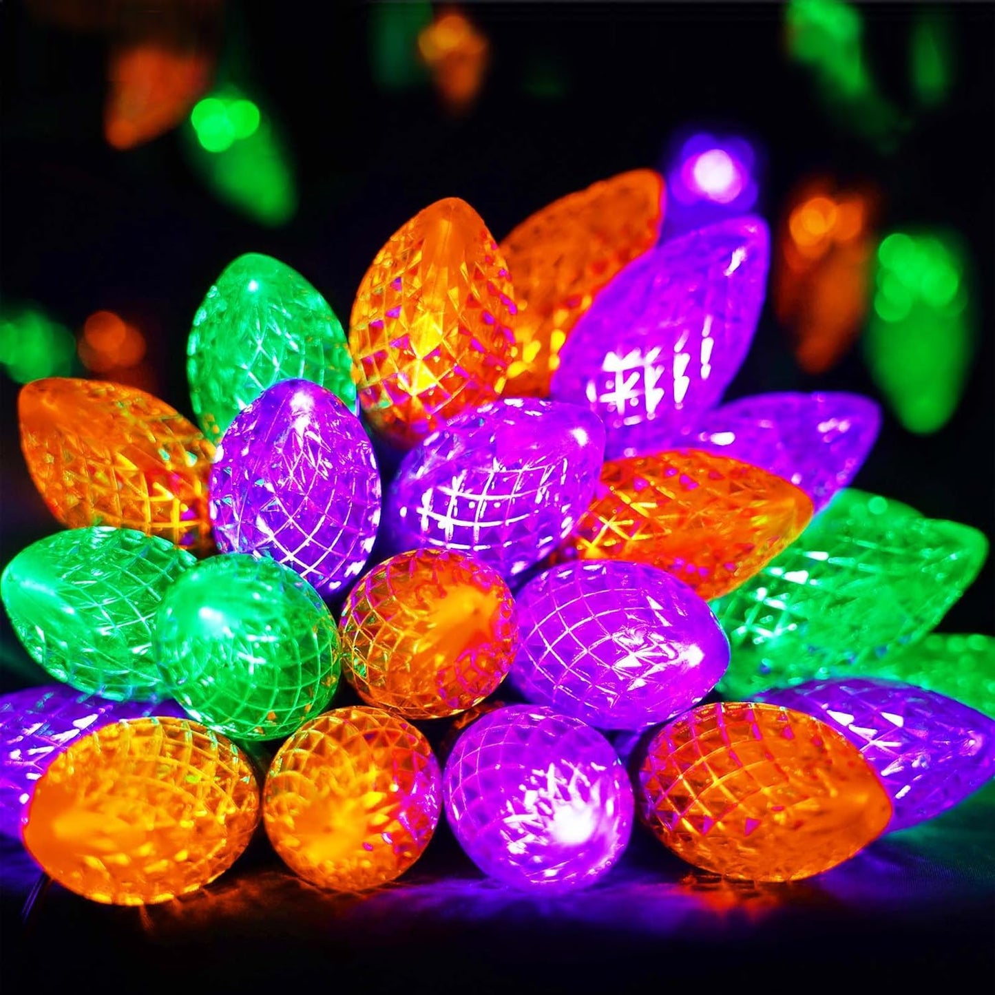 C9 Halloween String Lights 2-Pack for Spooky Decor and Fun