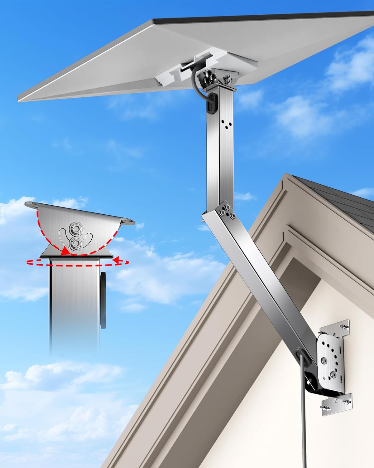 Fit For Starlink Gen 3 Mount with 360 Rotation and 120 Tilt