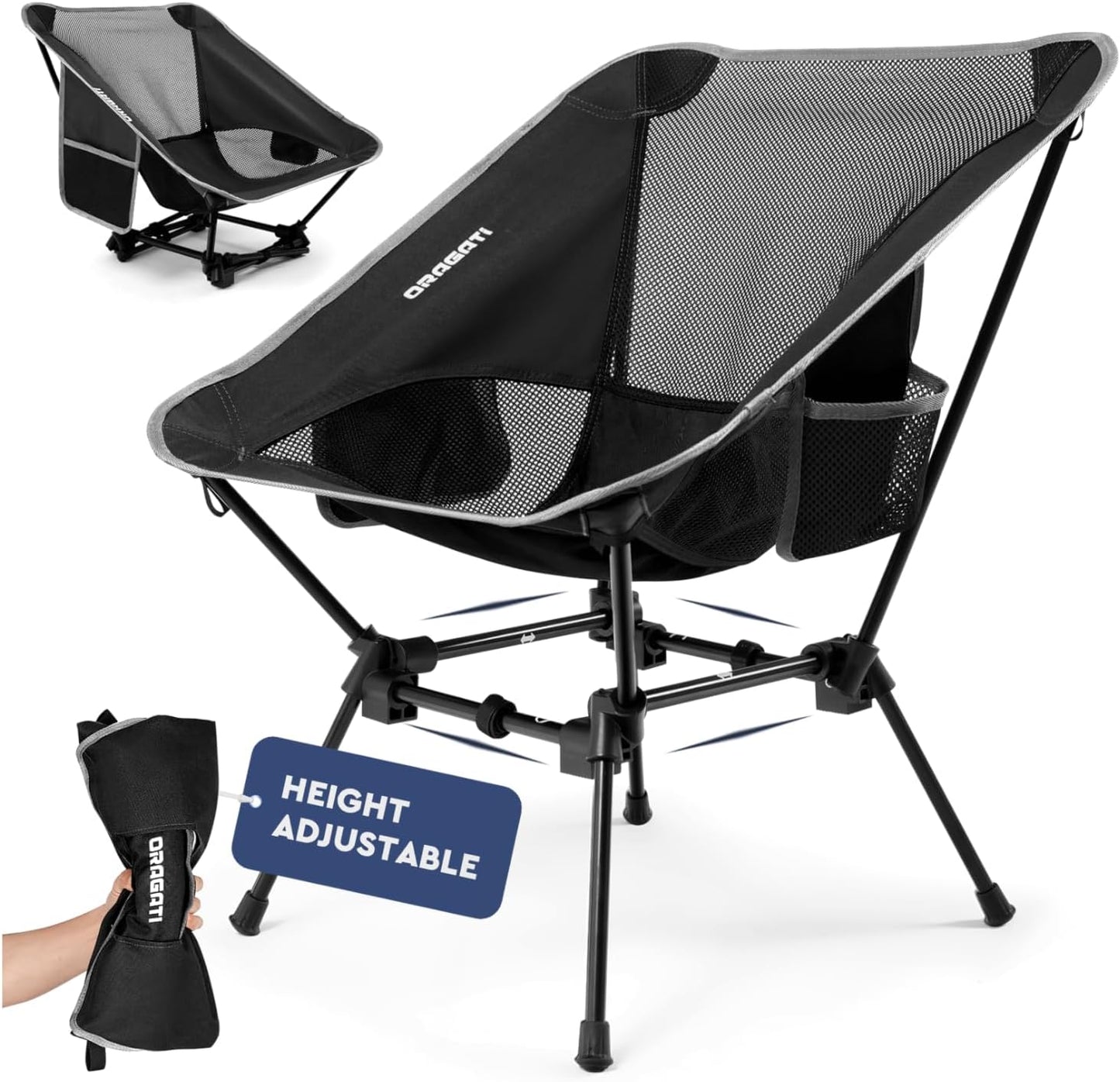 Folding Camping Chairs for Outdoors, Lightweight and Compact