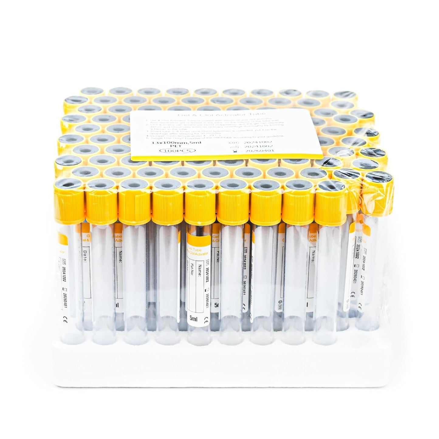 Vacutainer Blood Collection Tubes 5ml Gel Clot Tube for Labs