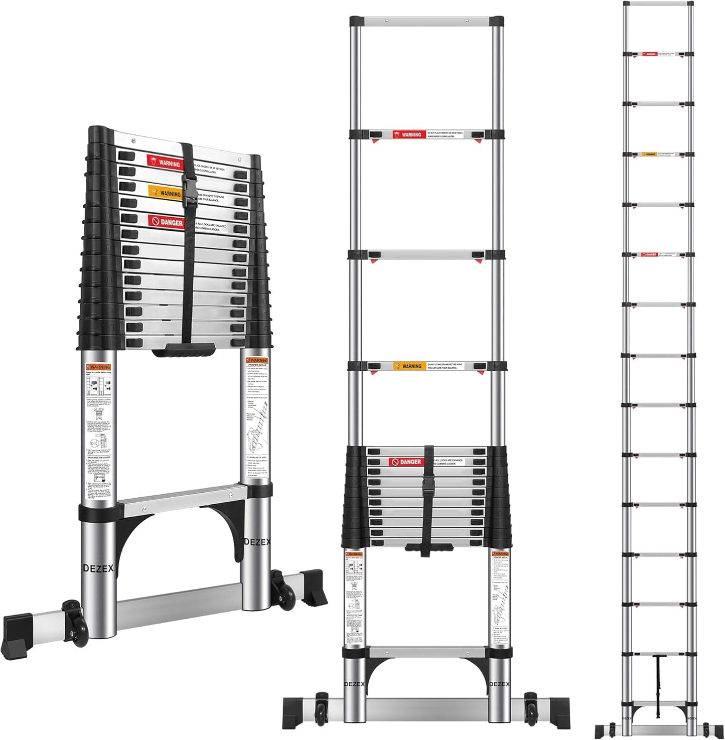 Telescoping Ladders 16.5 FT for Home and Professional Use