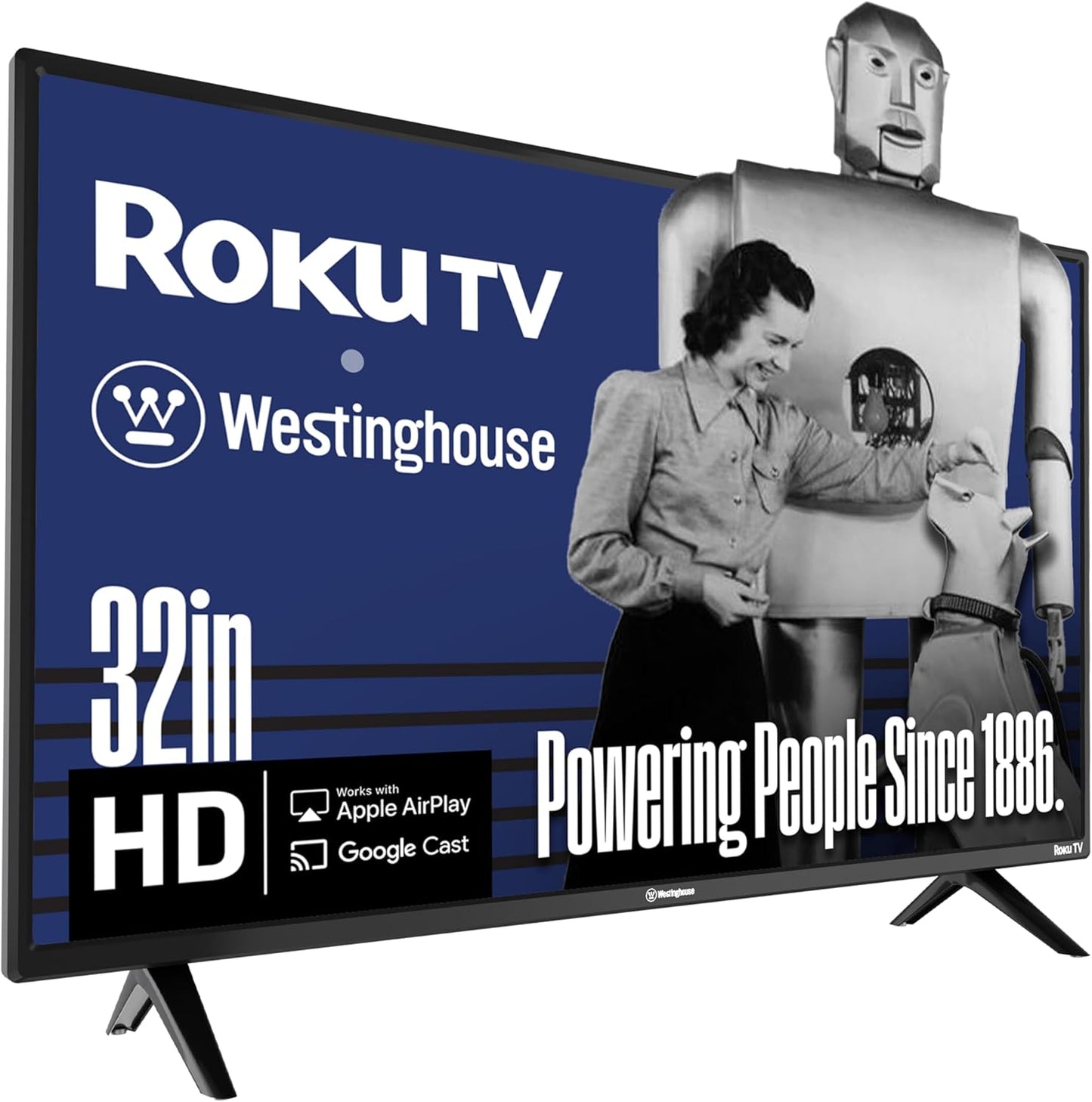 Westinghouse 32 Inch Smart TV - HD Roku TV with Wi-Fi & Bluetooth