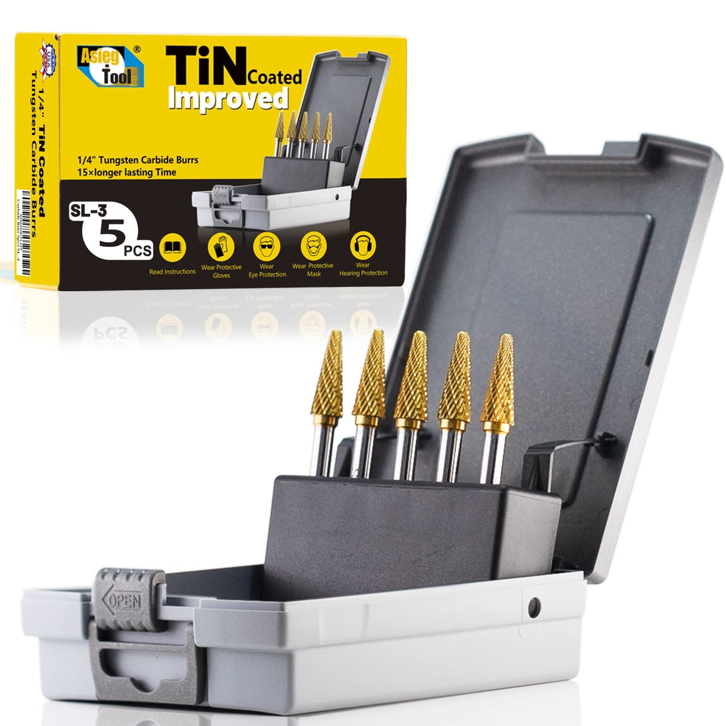 SL-3 Tungsten Carbide Burrs for Precision Metalwork and More