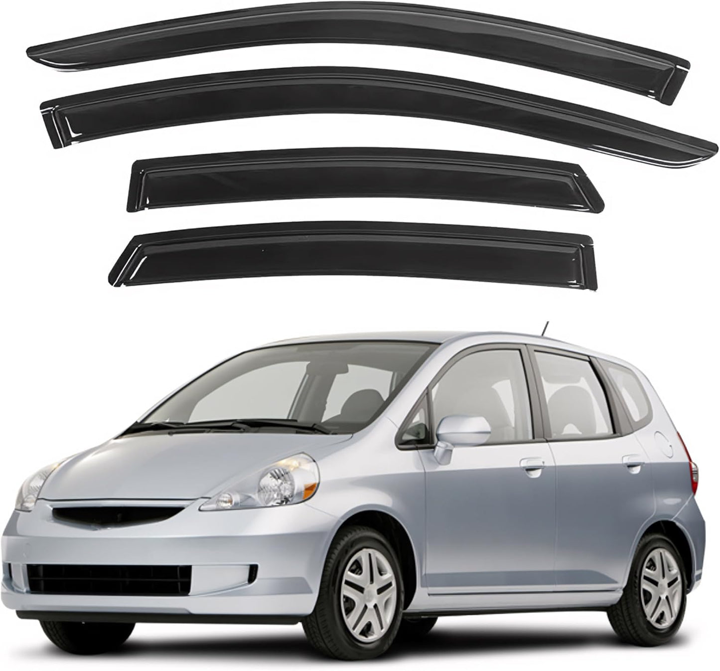 IG Window Visor for Honda Fit 2007-2008 - Durable Rain Guard