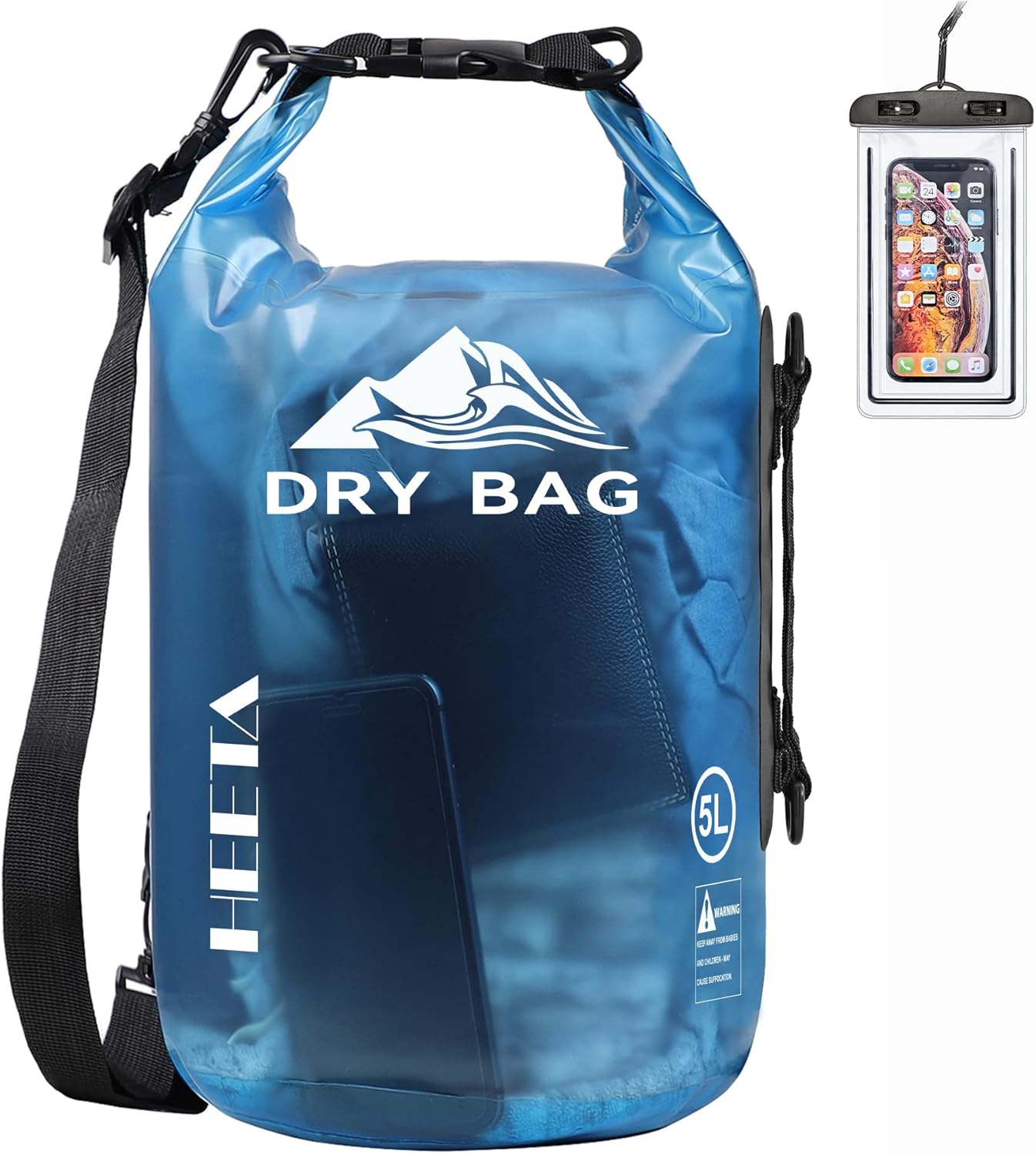 HEETA Waterproof Dry Bag for Travel, Swimming, and Boating