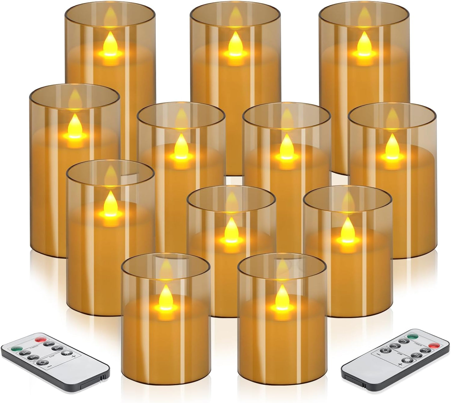 Flameless Candles Set with Remote and Timer for Home Decor