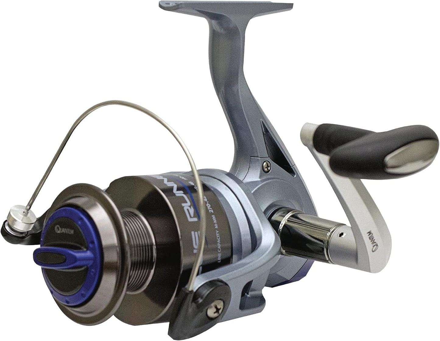 Quantum Blue Runner Spinning Reel, Lightweight & Versatile, Size 80, Blue