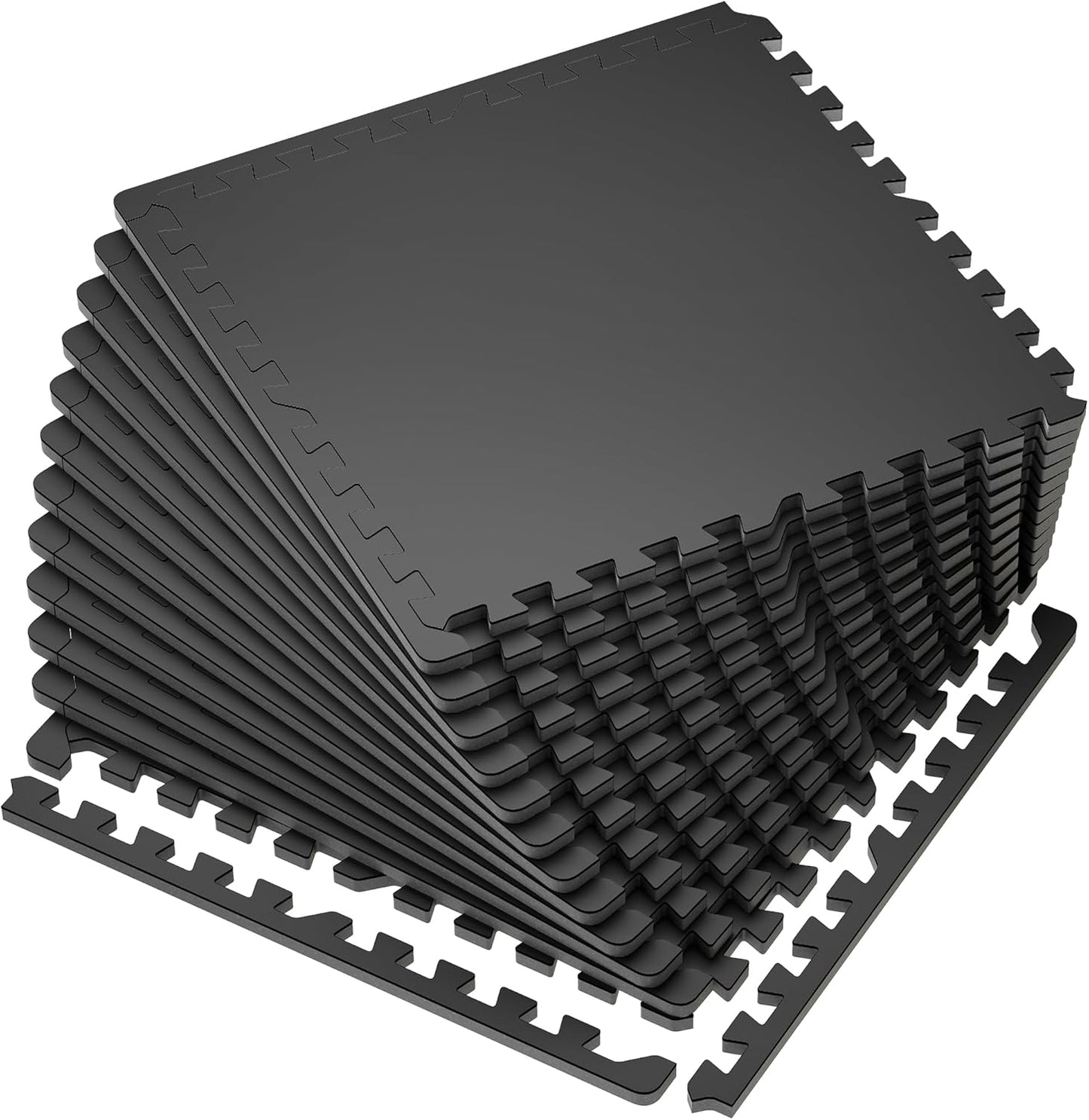 High Density EVA Foam Mats for Home Gym by SUPERJARE