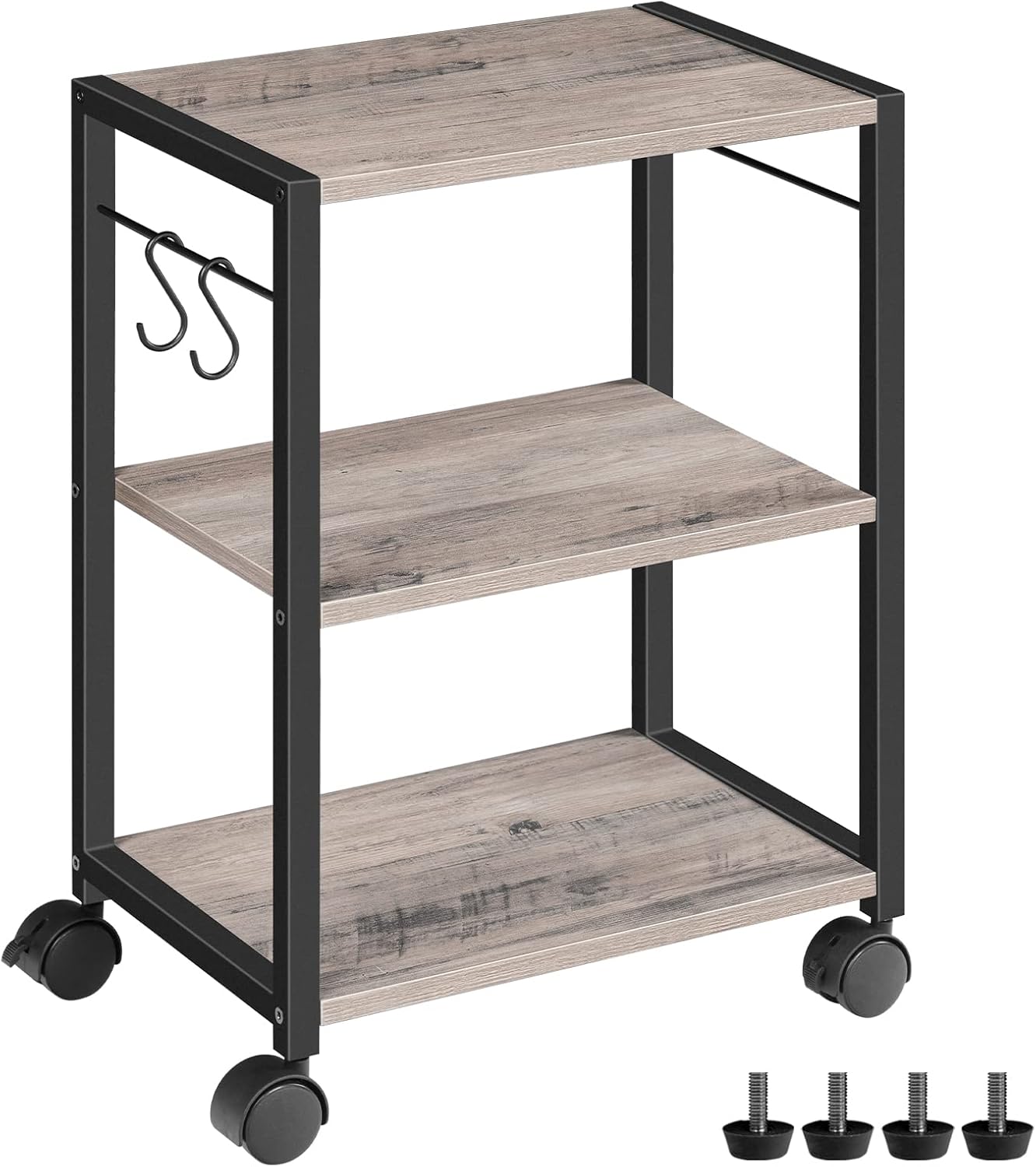 3-Tier Under Desk Printer Stand for Home and Office Storage