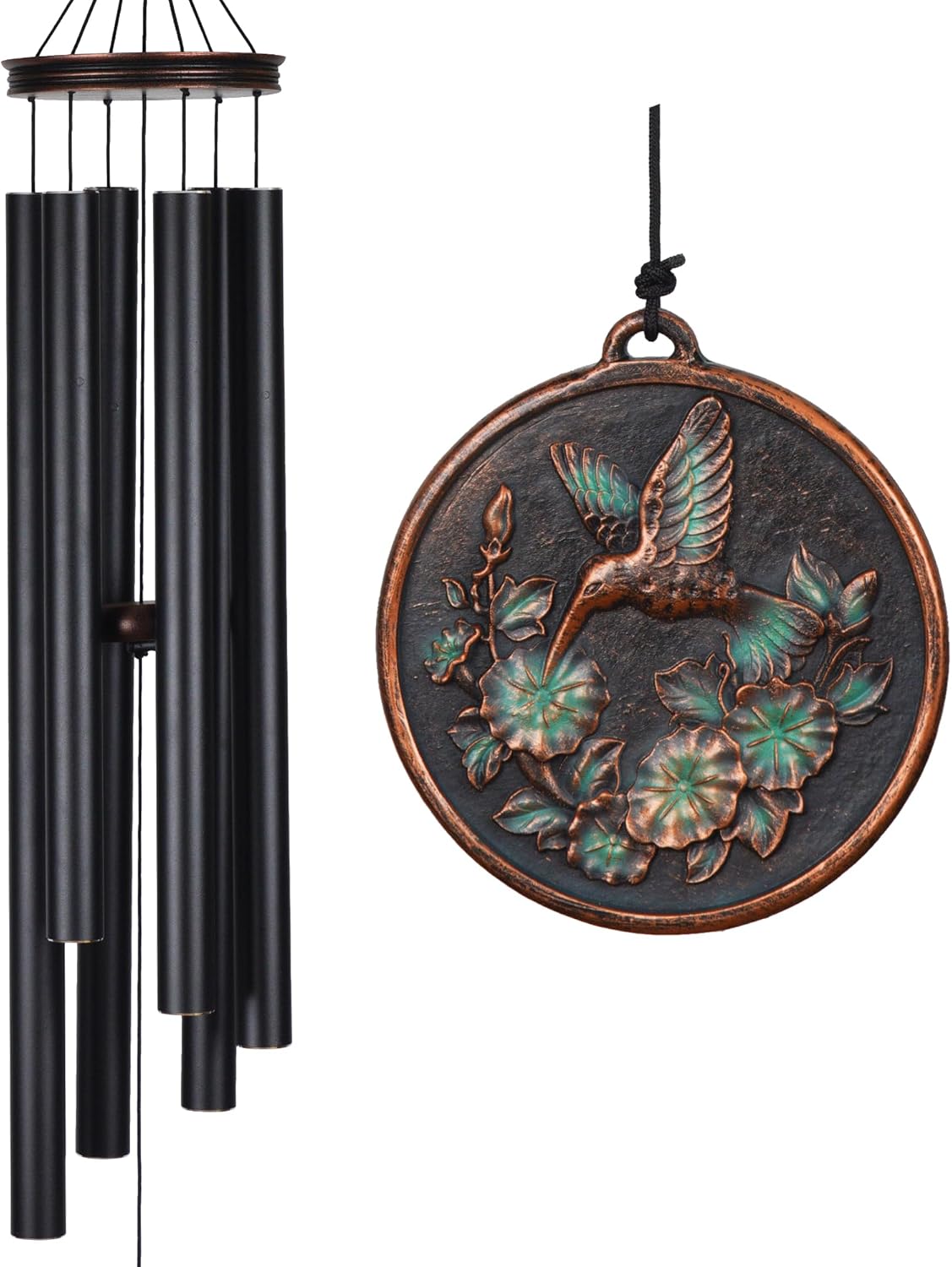 Vanquer Large Wind Chimes for Outside Deep Tone - 46 in Hummingbird