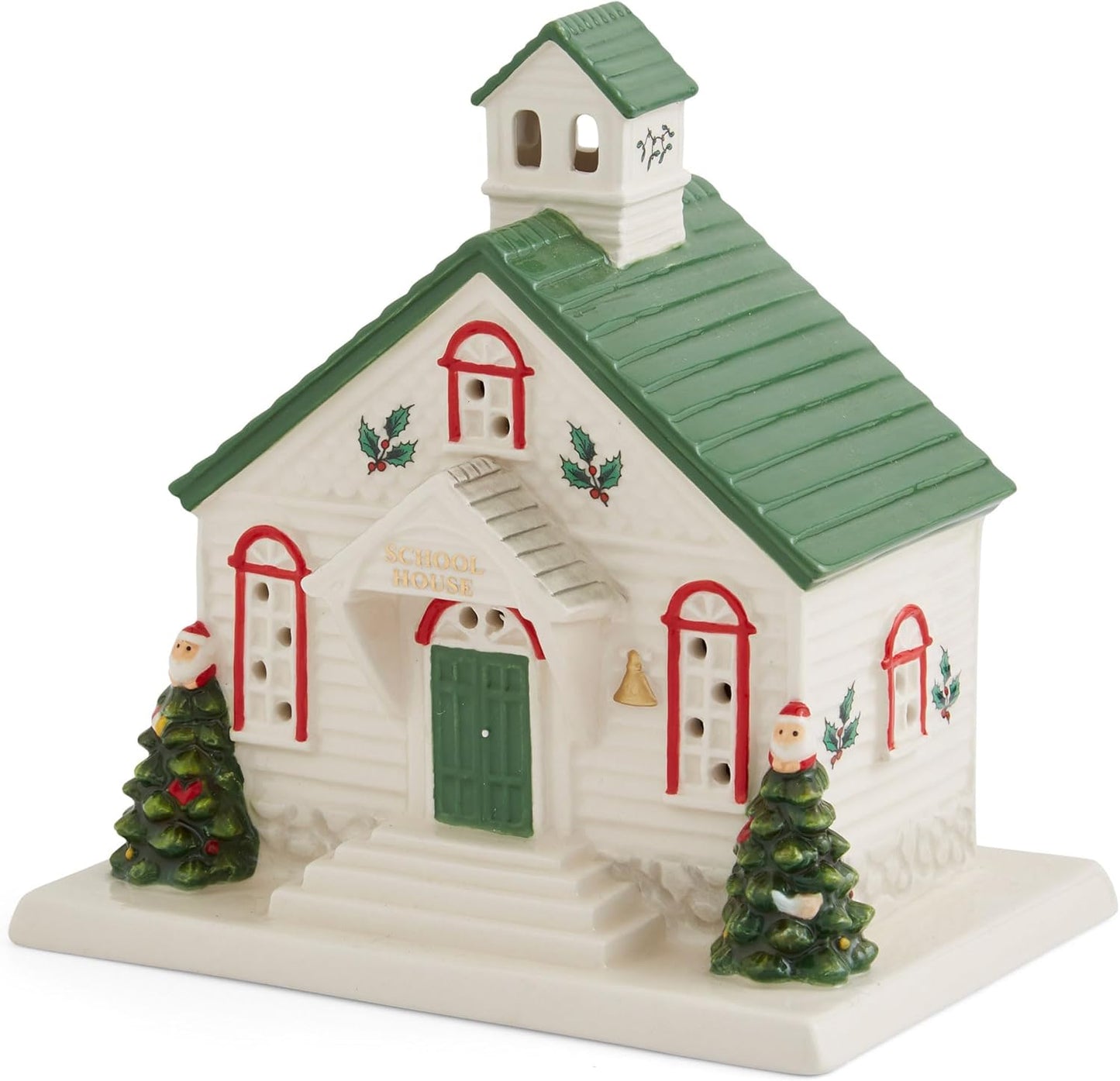 Spode Christmas Tree Miniature Village School House Decoration