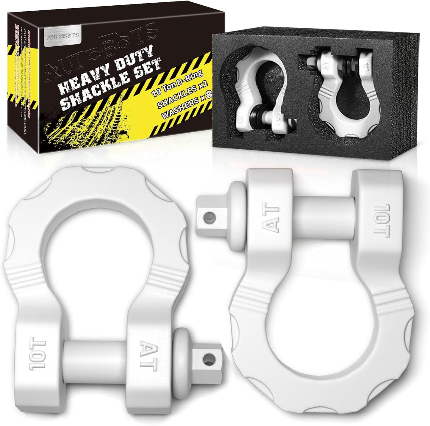 AUTOBOTS Mega D Ring Shackles for Heavy Duty Recovery