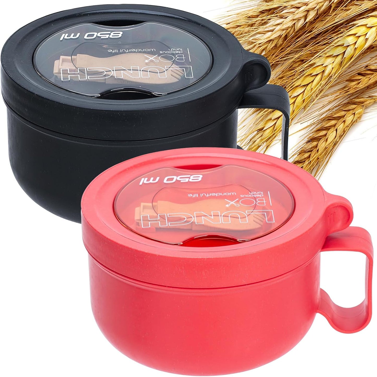 Dorm Microwave Ramen Bowl Set - Cook Anything Fast!