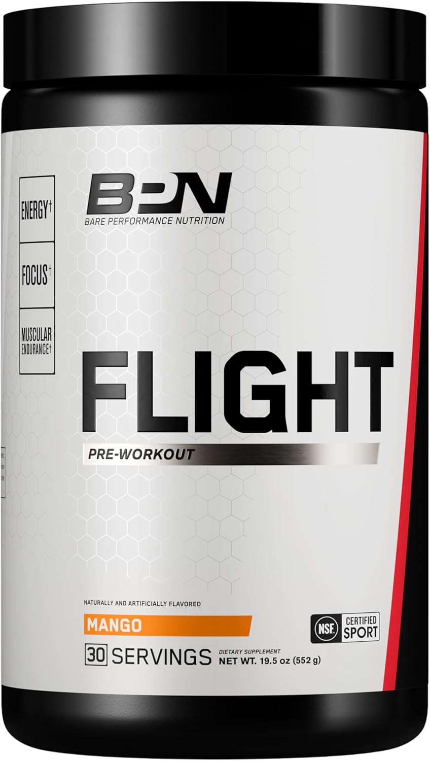 BPN Flight Pre Workout for Energy, Focus, and Endurance Boost
