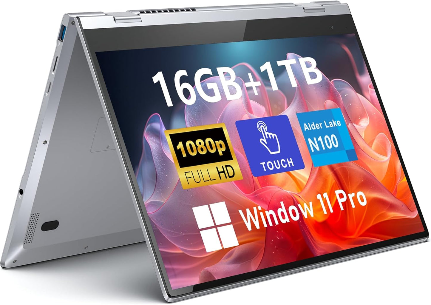 Touchscreen Laptop Computer with 14 Inch Display and 16GB RAM