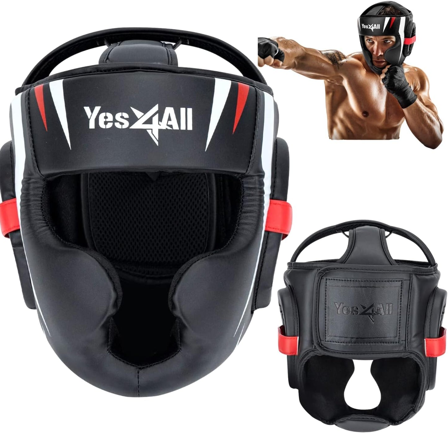 Yes4All Extreme Full Face Boxing Headgear - Ultimate Protection!