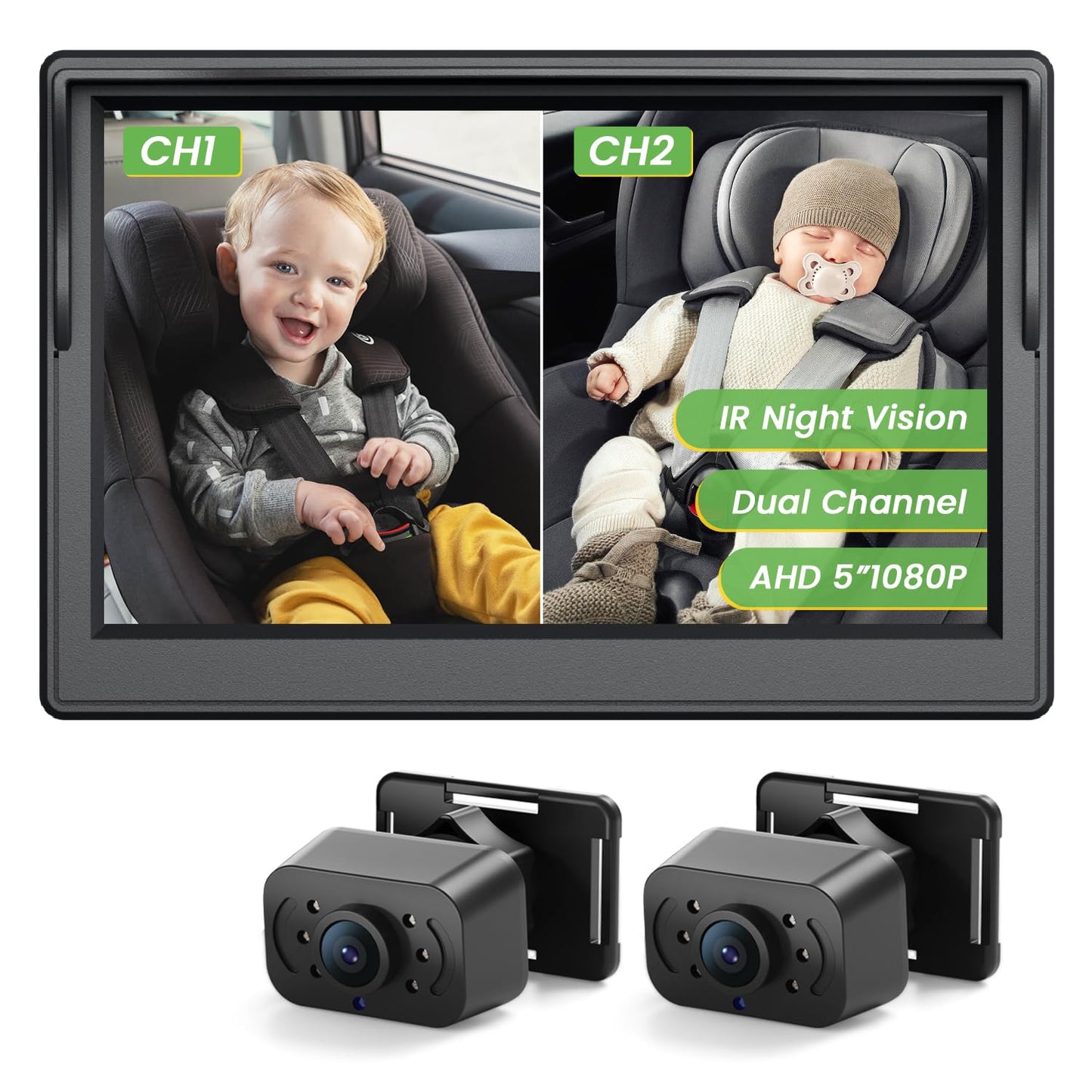 IPOZITO 5 HD Car Baby Camera with Night Vision