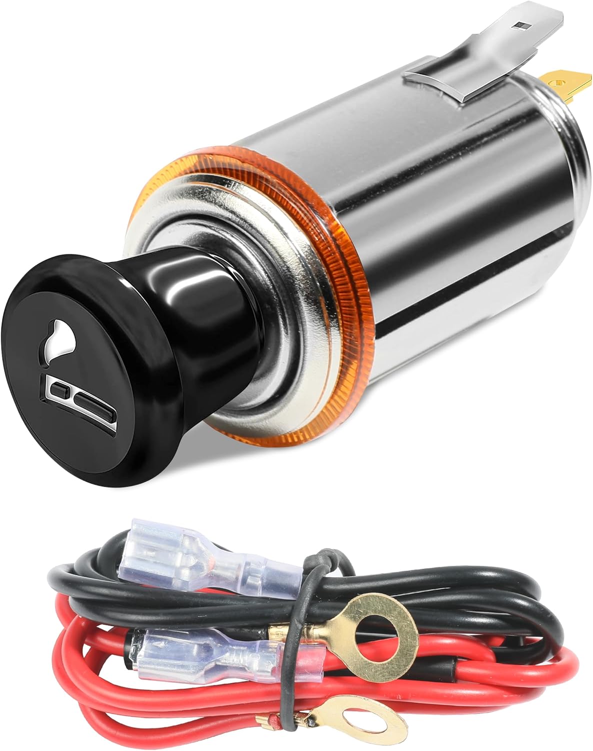 12V Car Cigarette Lighter with Eject Button - Quick & Easy Plug-in!