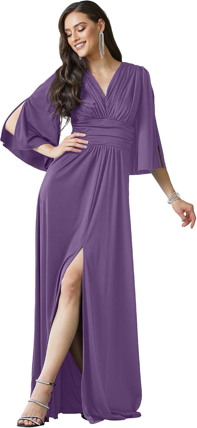KOH KOH Womens Long Bridesmaid Maxi Dress for Special Occasions