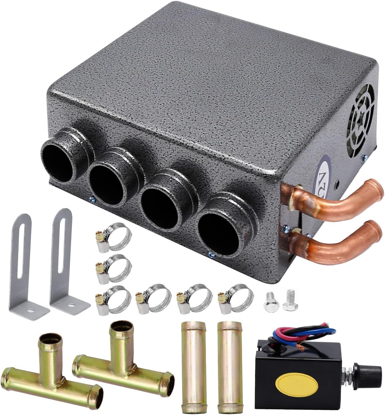 Universal 4-Port Car Heater - Defrost & Heat Any Vehicle Fast!