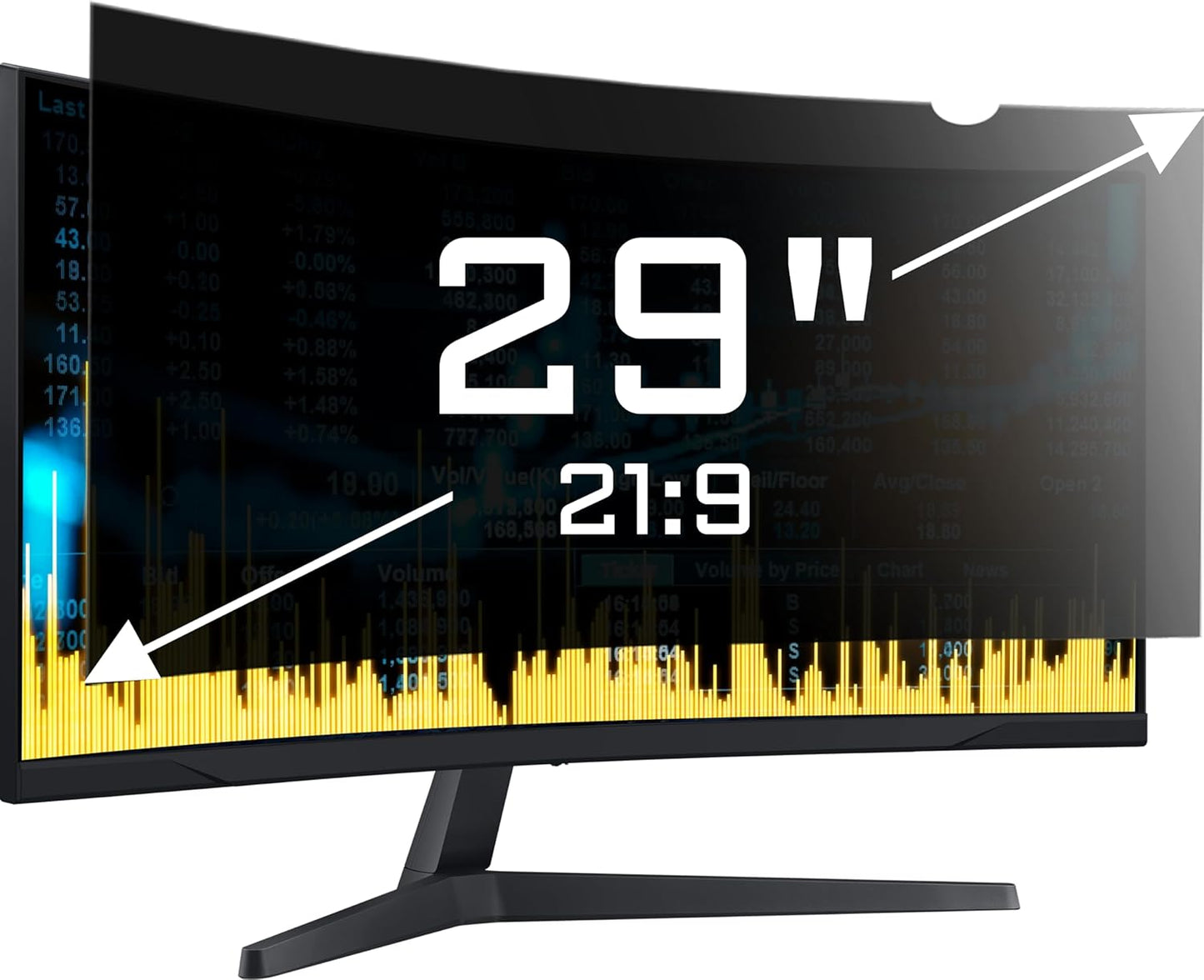 29 Inch Computer Privacy Screen Filter with Anti Glare Protection