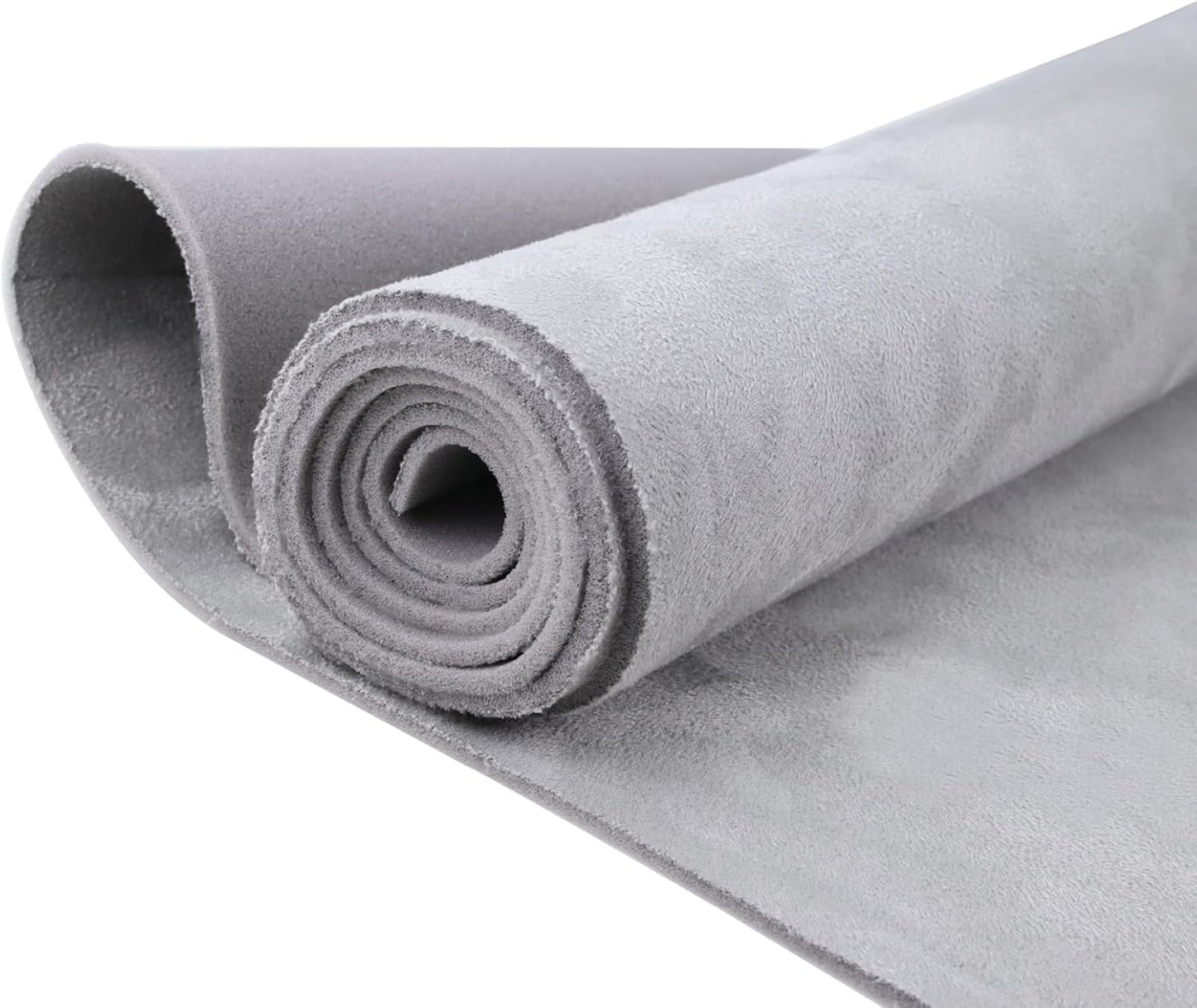 Kefly Light Gray Suede Headliner Fabric for Auto Interiors