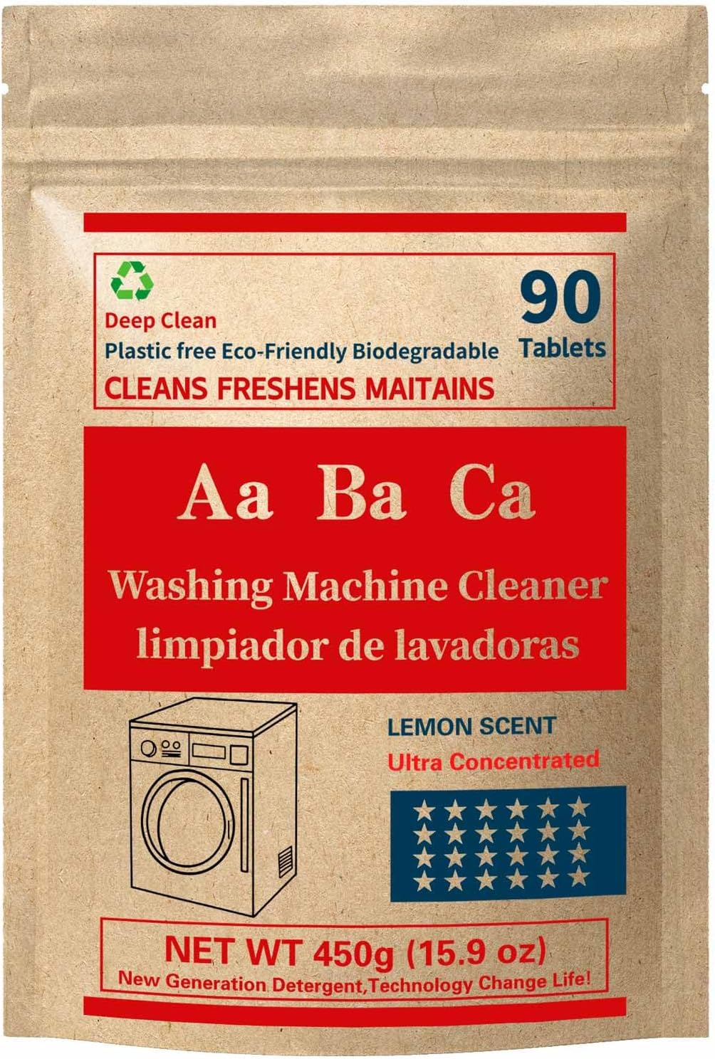 Eco-Friendly 90ct Washer Pods - Power Clean Lemon