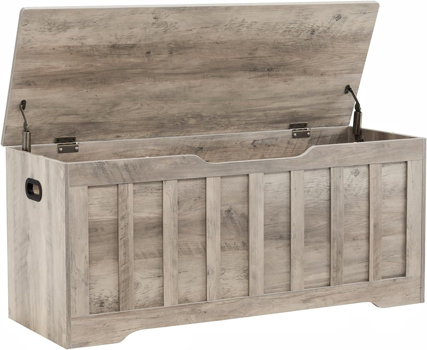 Extra Large Wooden Storage Chest with Safety Hinges for Home
