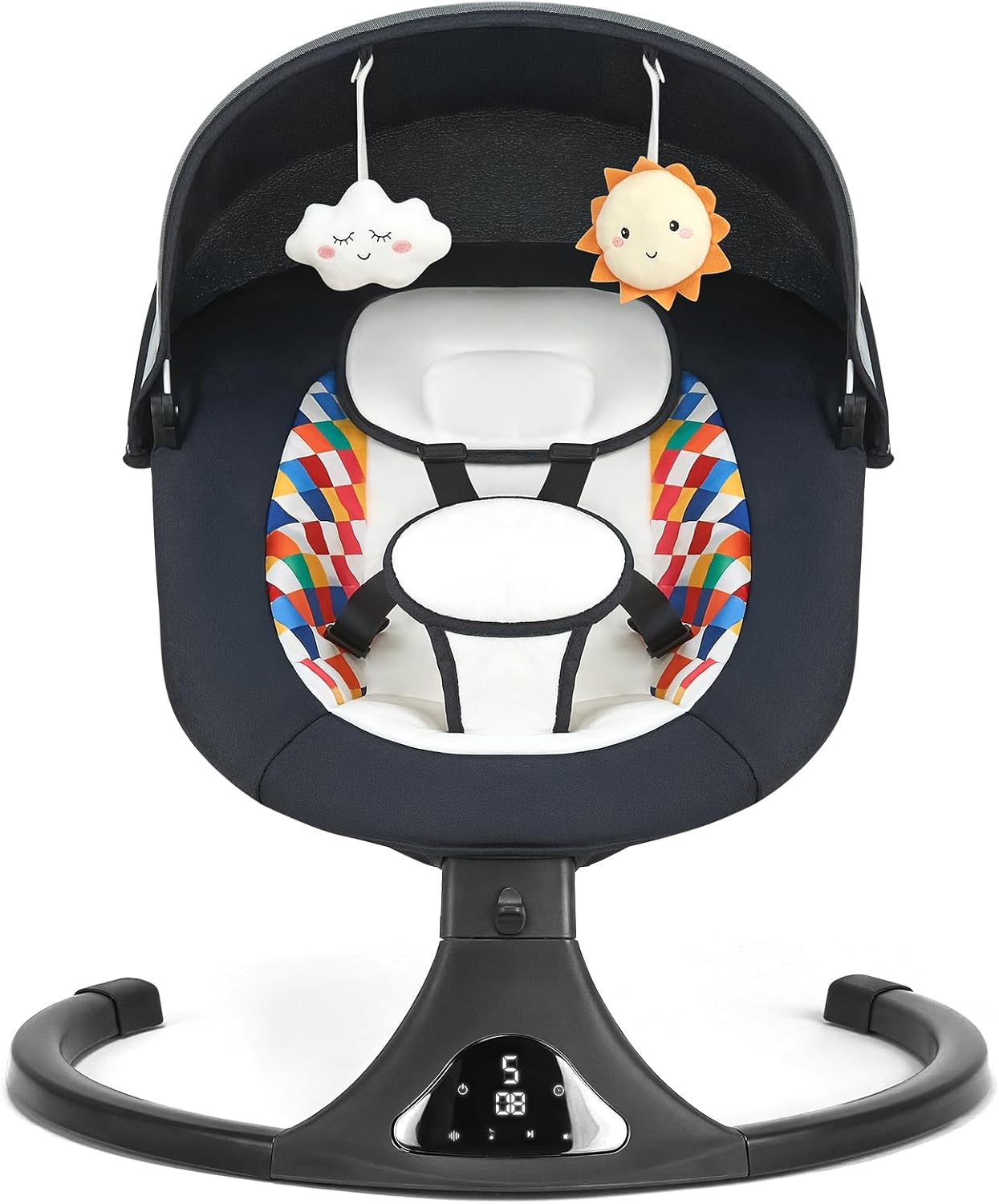 Baby Swing for Infants with Bluetooth & Remote Control Features