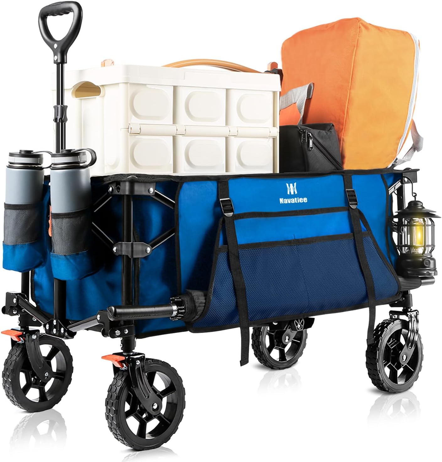 Navatiee 130L Collapsible Foldable Wagon for Outdoor Use