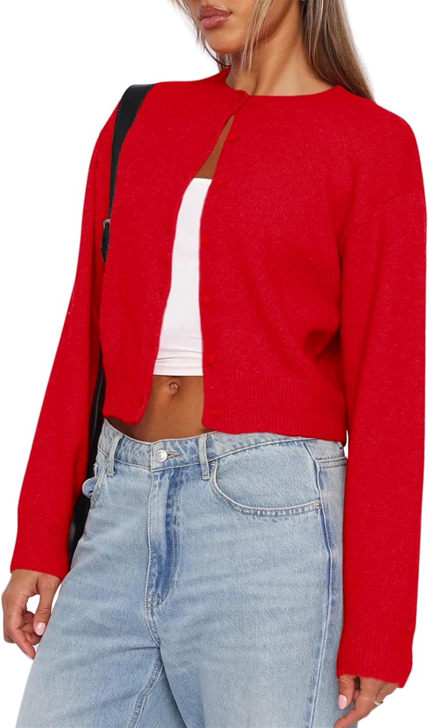 Stylish Cropped Cardigan Sweaters for Women - Y2K Fashion
