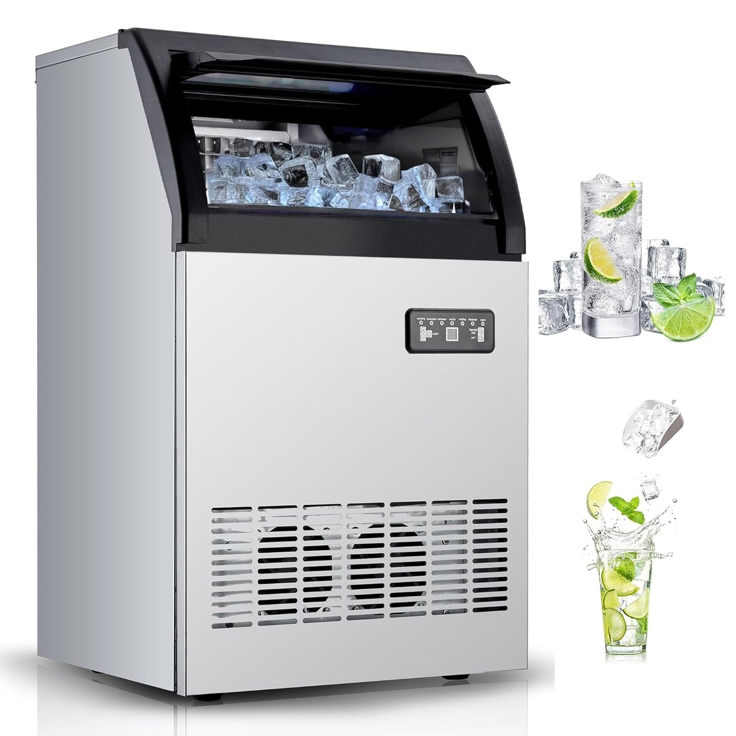 100 LBS Commercial Ice Maker - Fast, Reliable, Euker
