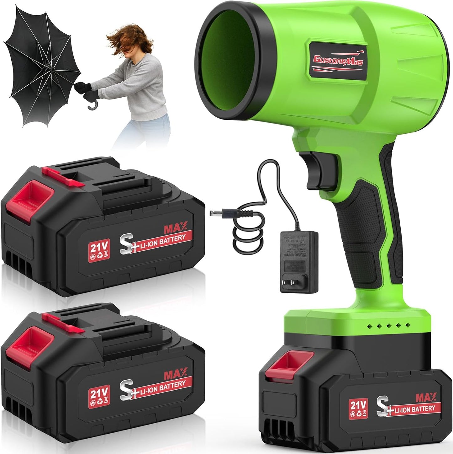 Electric Leaf Blower Cordless with Turbo Jet Power for Lawn Care