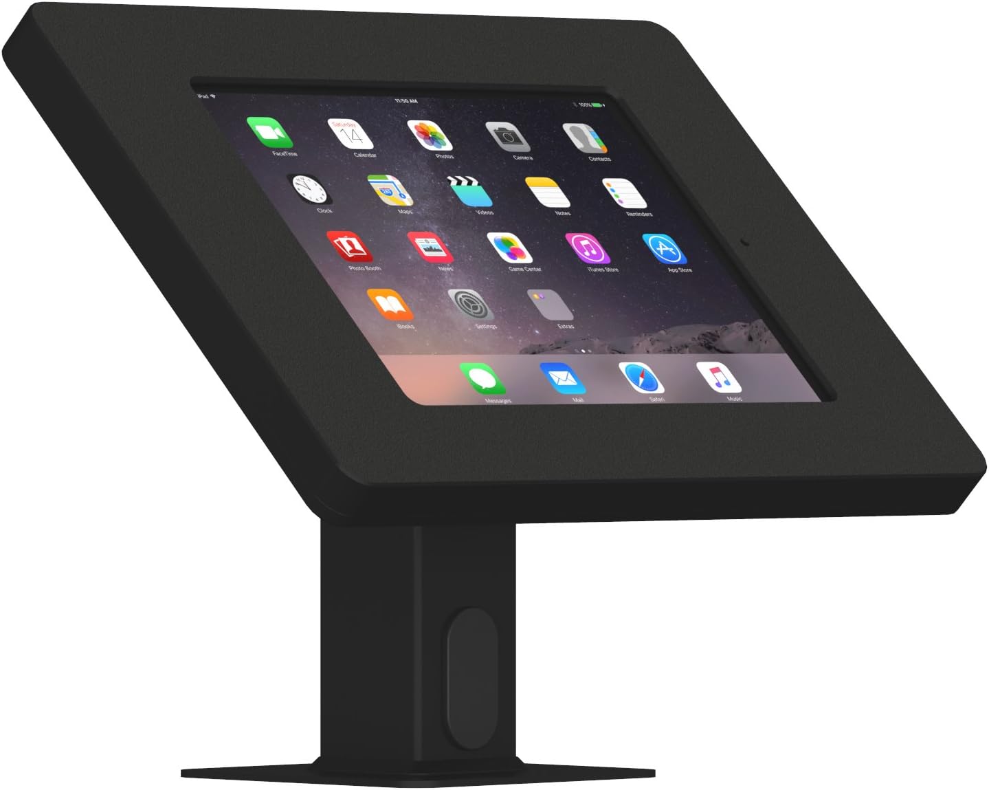 VidaMount Black Home Button Covered Enclosure for iPad mini