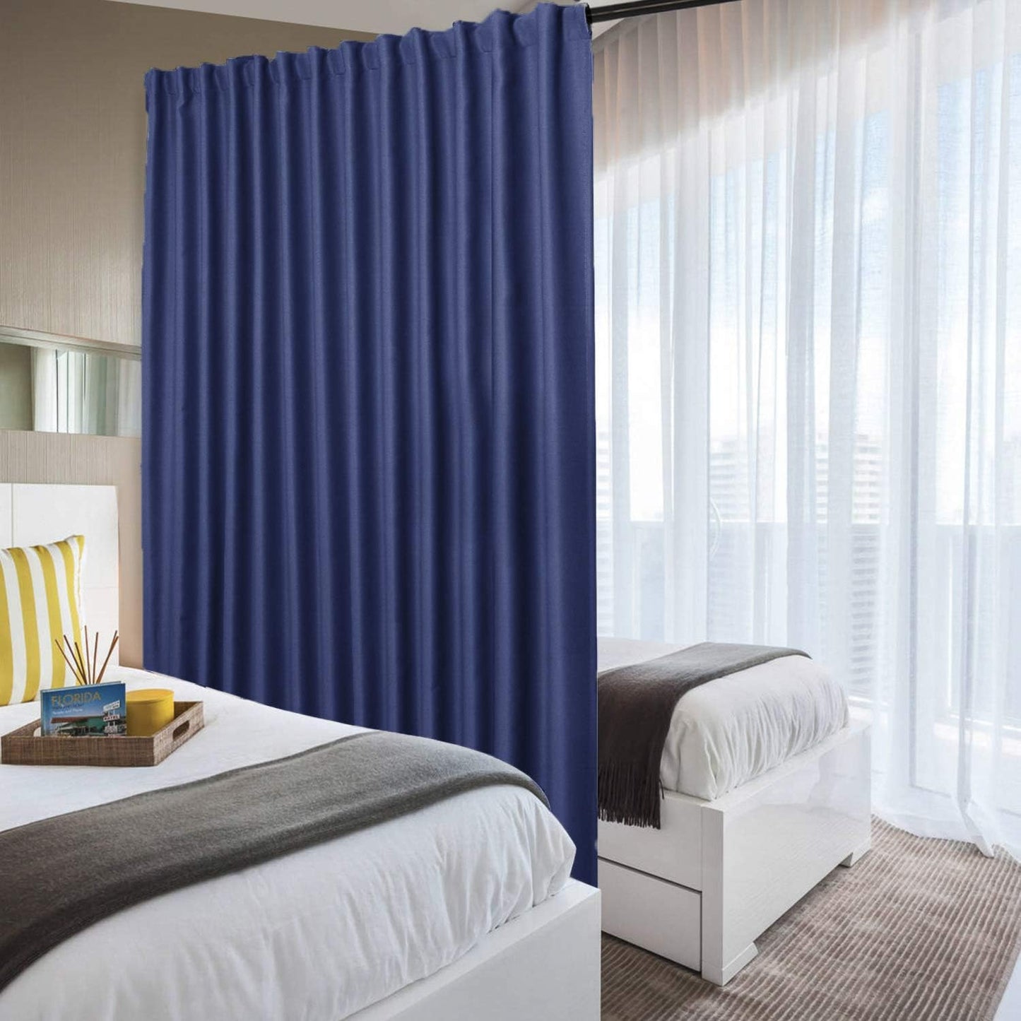 Extra Wide Blackout Thermal Curtains for Patio Sliding Doors