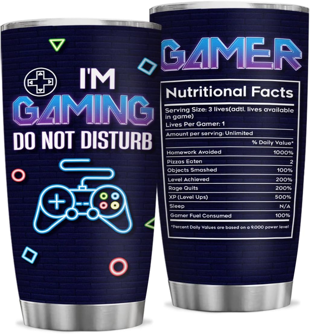 Game On: winorax Gaming Cup 20oz Stainless Steel Tumbler