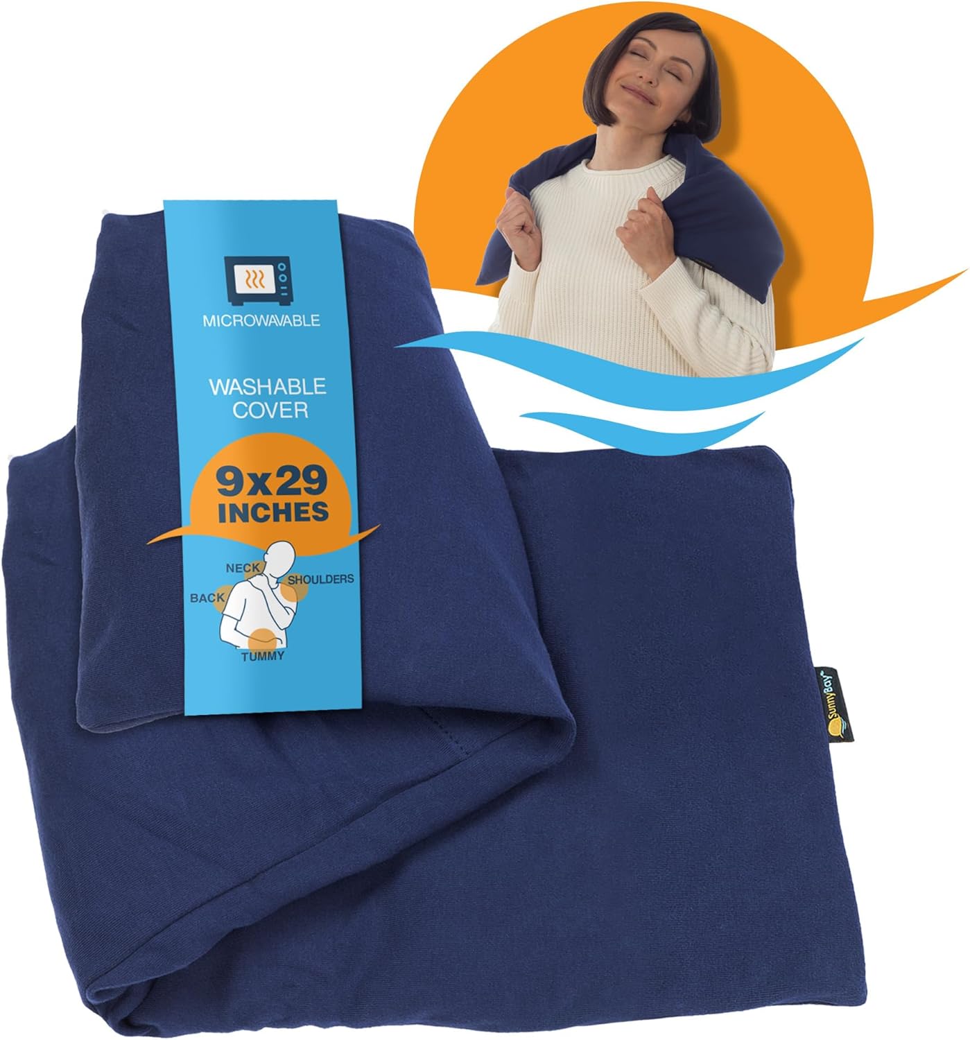 SunnyBay Microwavable Heating Wrap - Soothes Back Pain