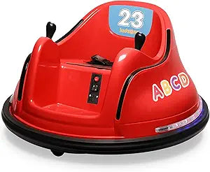 Kidzone 12V Electric Ride On Bumper Car for Kids & Toddlers