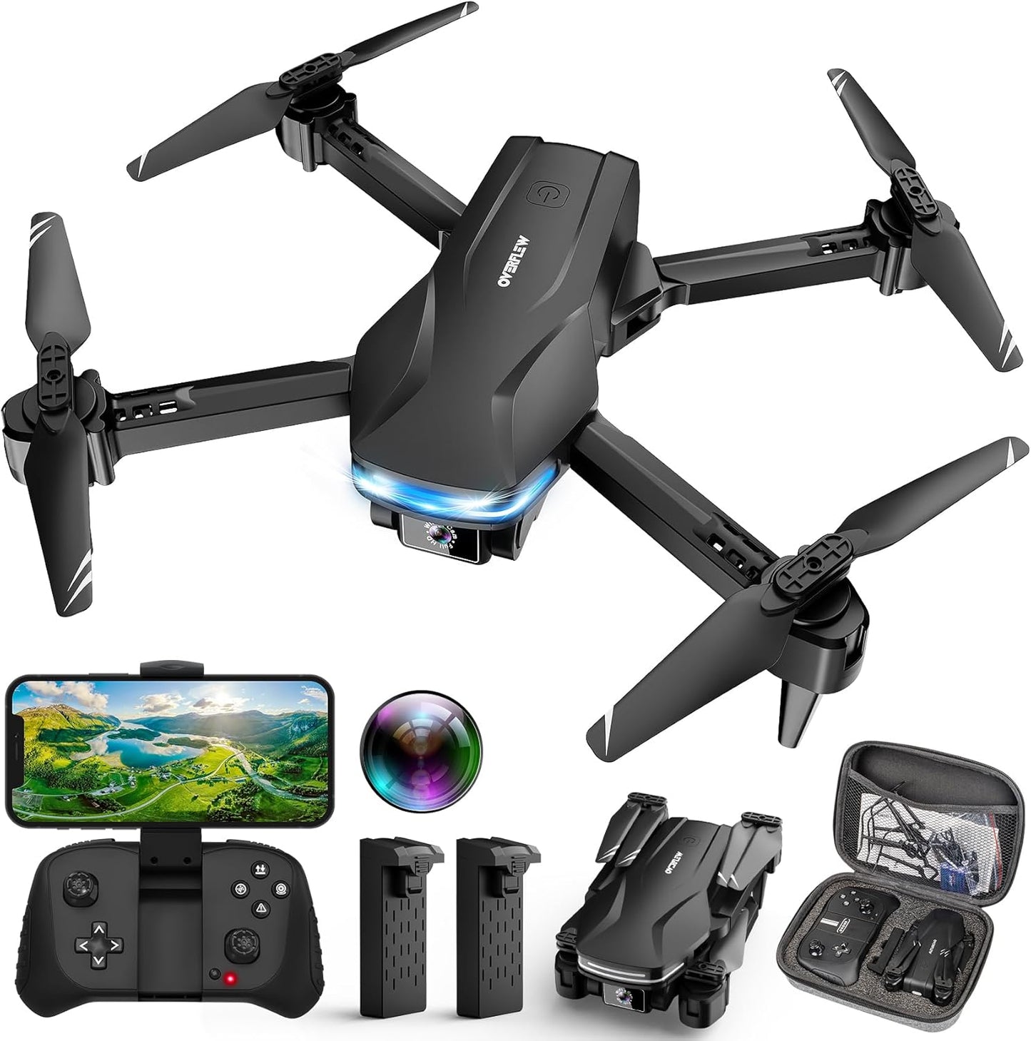 1080P HD Camera Foldable Drone - Easy Control, Stunning Shots