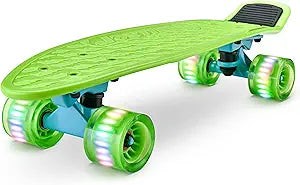 Standard Skateboard Mini Cruiser for Kids, Teens, and Adults