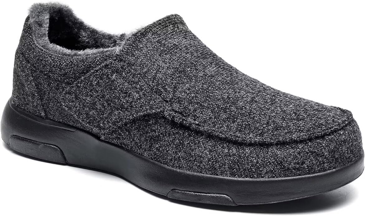 OrthoComfoot Mens Orthopedic Slippers with Arch Support Comfort