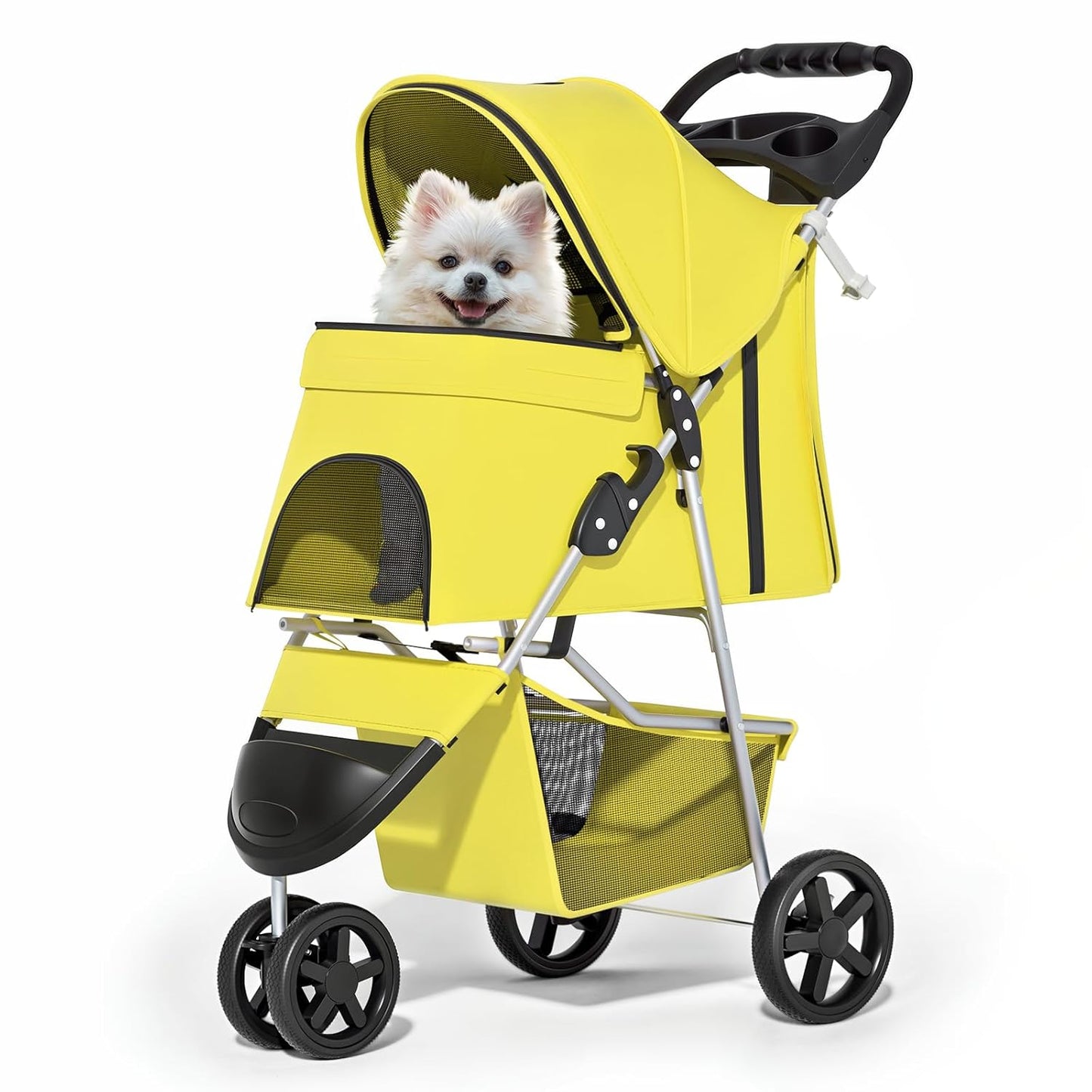MoNiBloom Foldable Pet Stroller for Small and Medium Pets