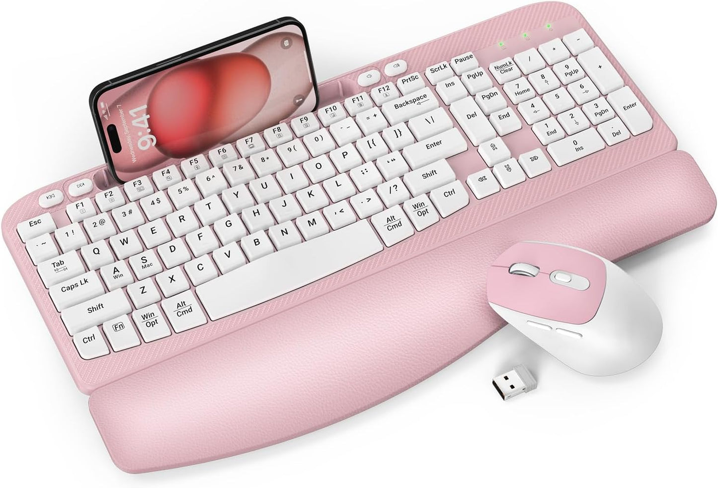 Wireless Keyboard and Mouse Combo with Ergonomic Design Features