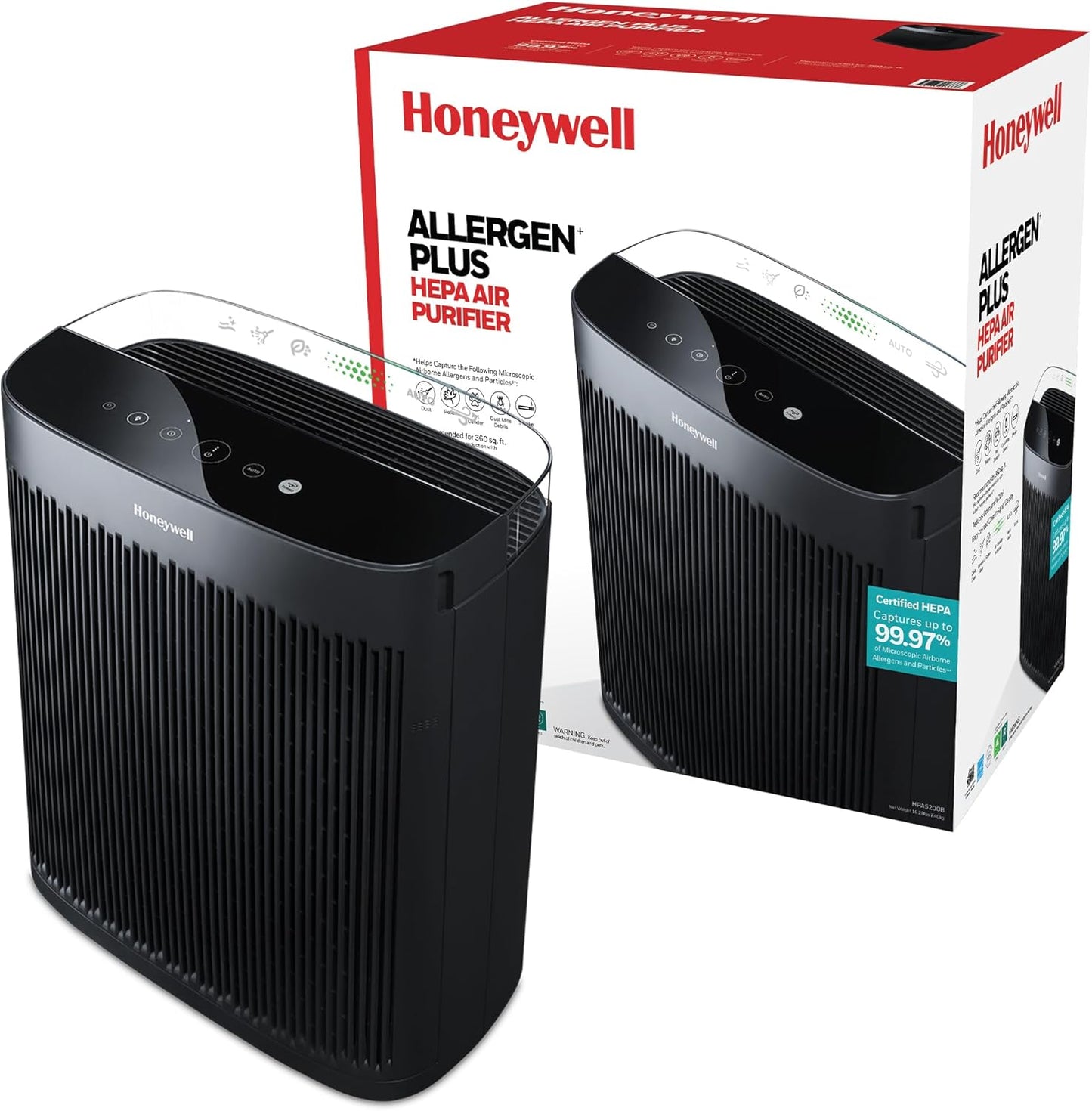 Honeywell HEPA Air Purifier for Large Rooms Up to 1700 ft