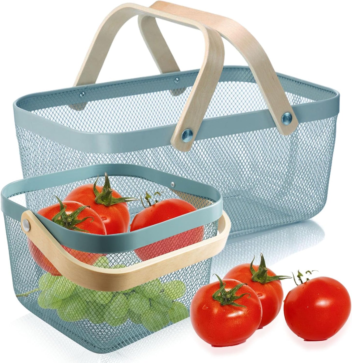 Cheardia 2 Pack Picnic Baskets for Garden and Kitchen Storage