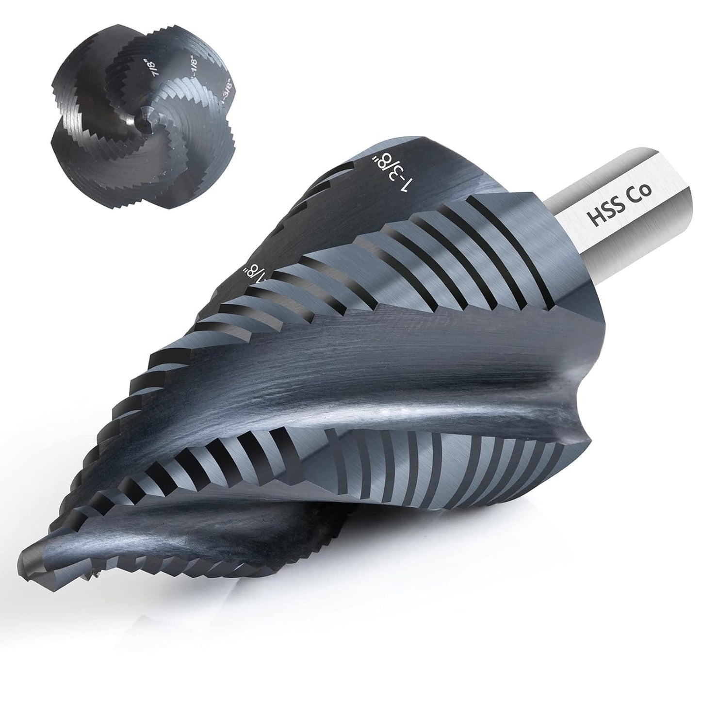 M35 Cobalt Step Drill Bit for Metal, Wood, and Plastic Use