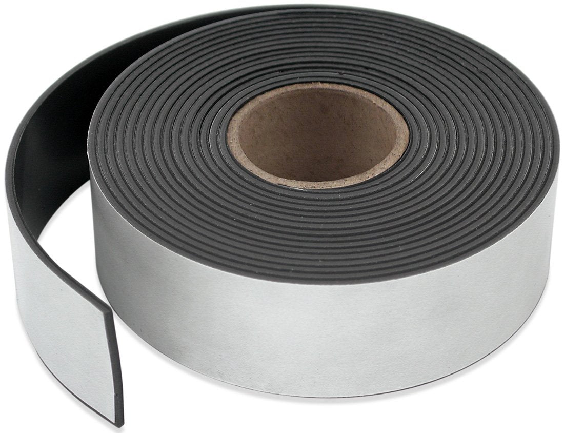 Master Magnetics Flexible Magnet Strip with Adhesive Back - 10ft Long